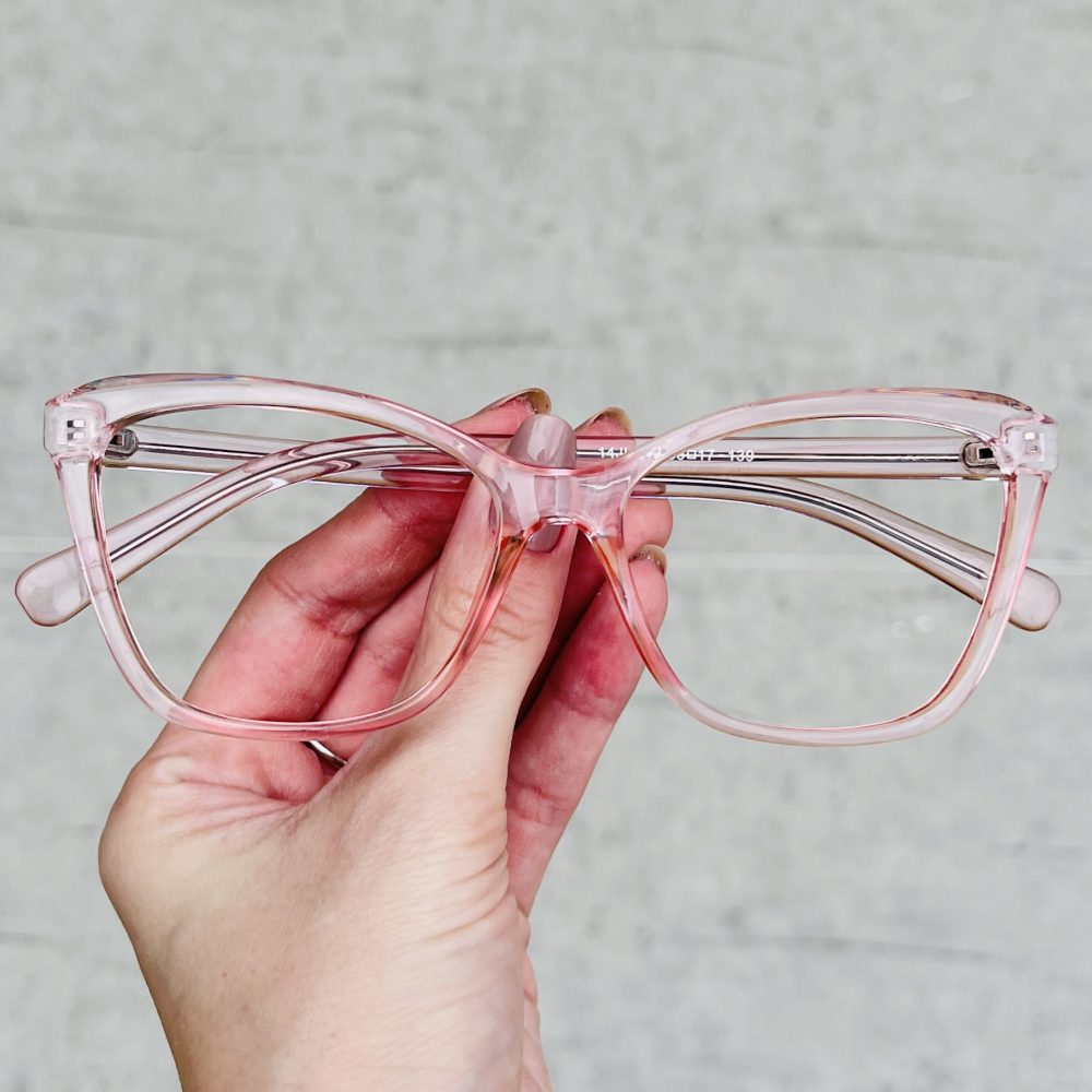 Óculos de Grau Feminino Gatinho Rosa 303 Óculos de Grau Feminino Gatinho Rosa 303