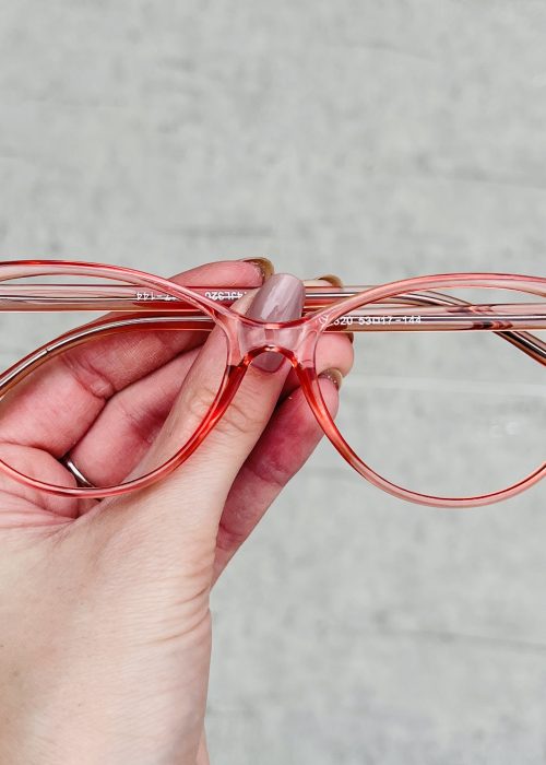 Óculos de Grau Gatinho Rosé 297 com Lentes Anti-blue