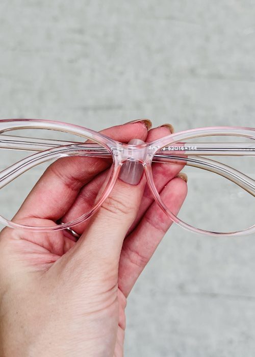 Óculos de Grau Feminino Gatinho Rosa Transparente 301