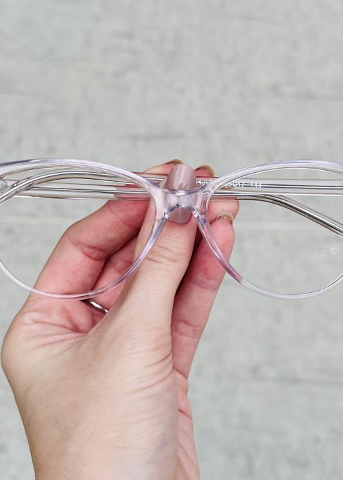 Óculos de Grau Gatinho Lilás 297 com Lentes Anti-blue
