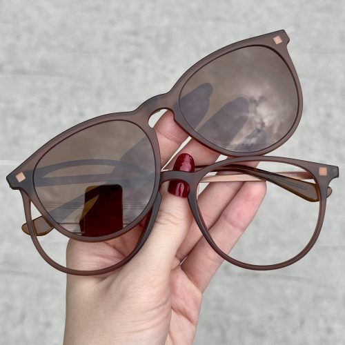 Óculos Clip On 2 em 1 Gatinho Marrom 290