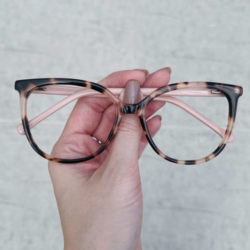 oticagriss oculos de grau gatinho em acetato tartaruga rosa 292 1