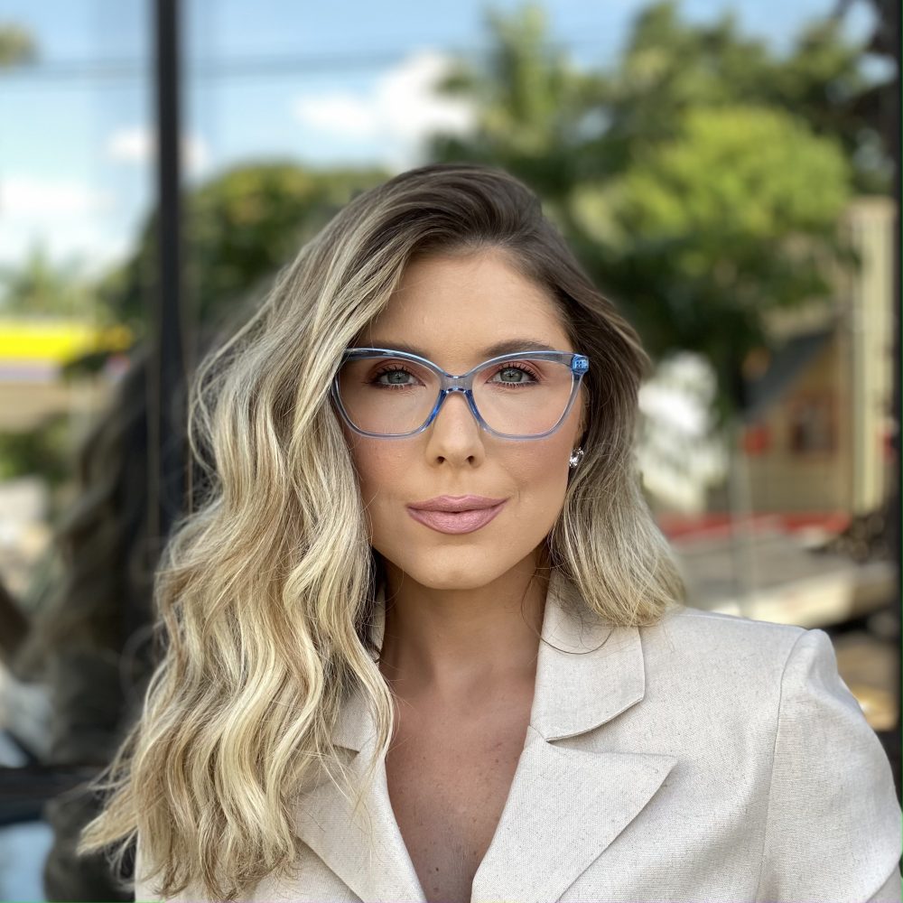 Óculos de Grau Gatinho Azul 298 com Lentes Anti-blue