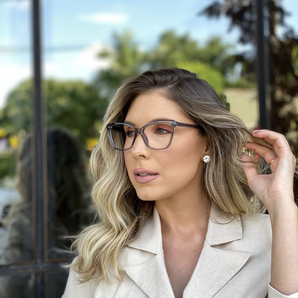 oticagriss oculos de grau gatinho cinza 296 com lentes anti blue