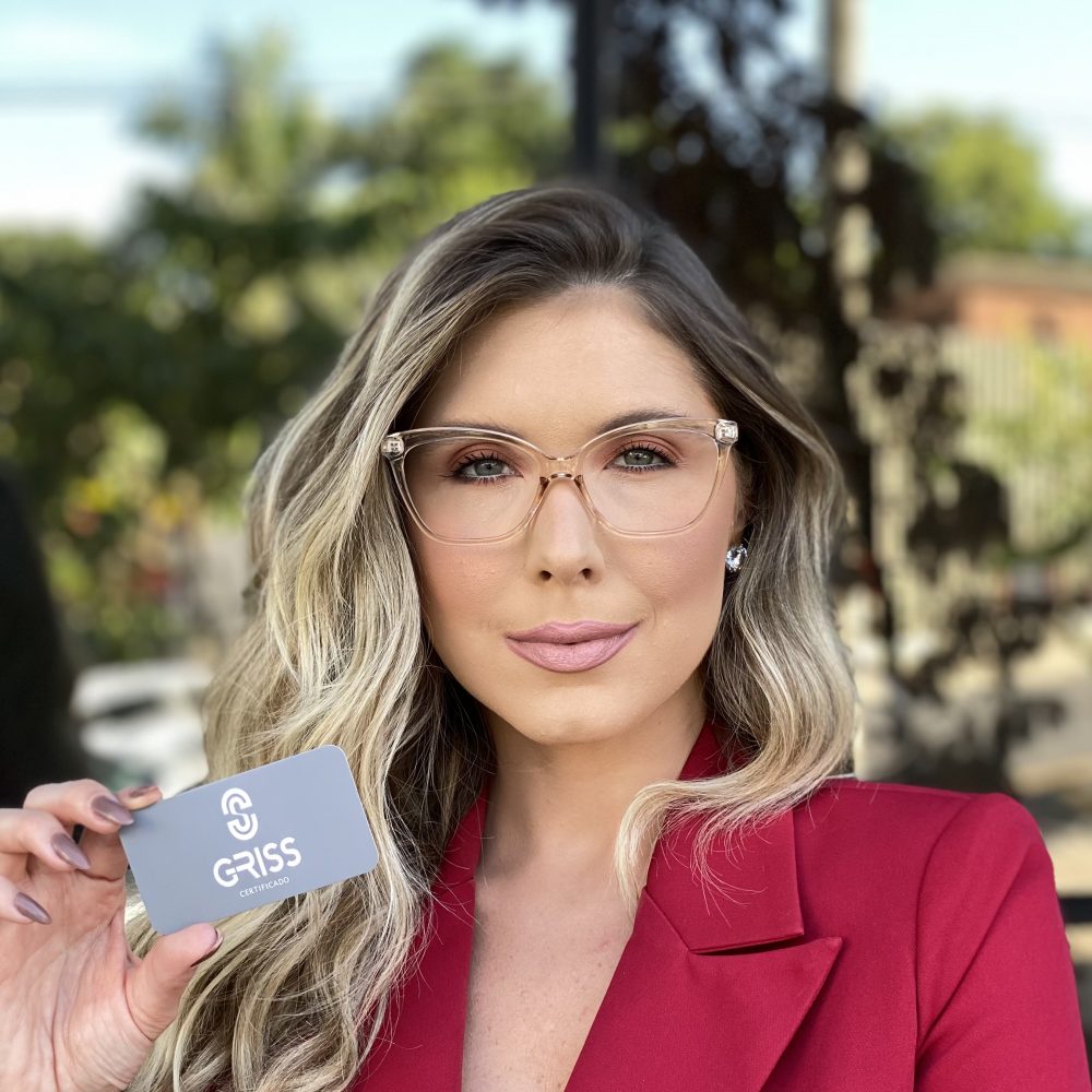 Óculos de Grau Gatinho Dourado Transparente 298 com Lentes Anti-blue