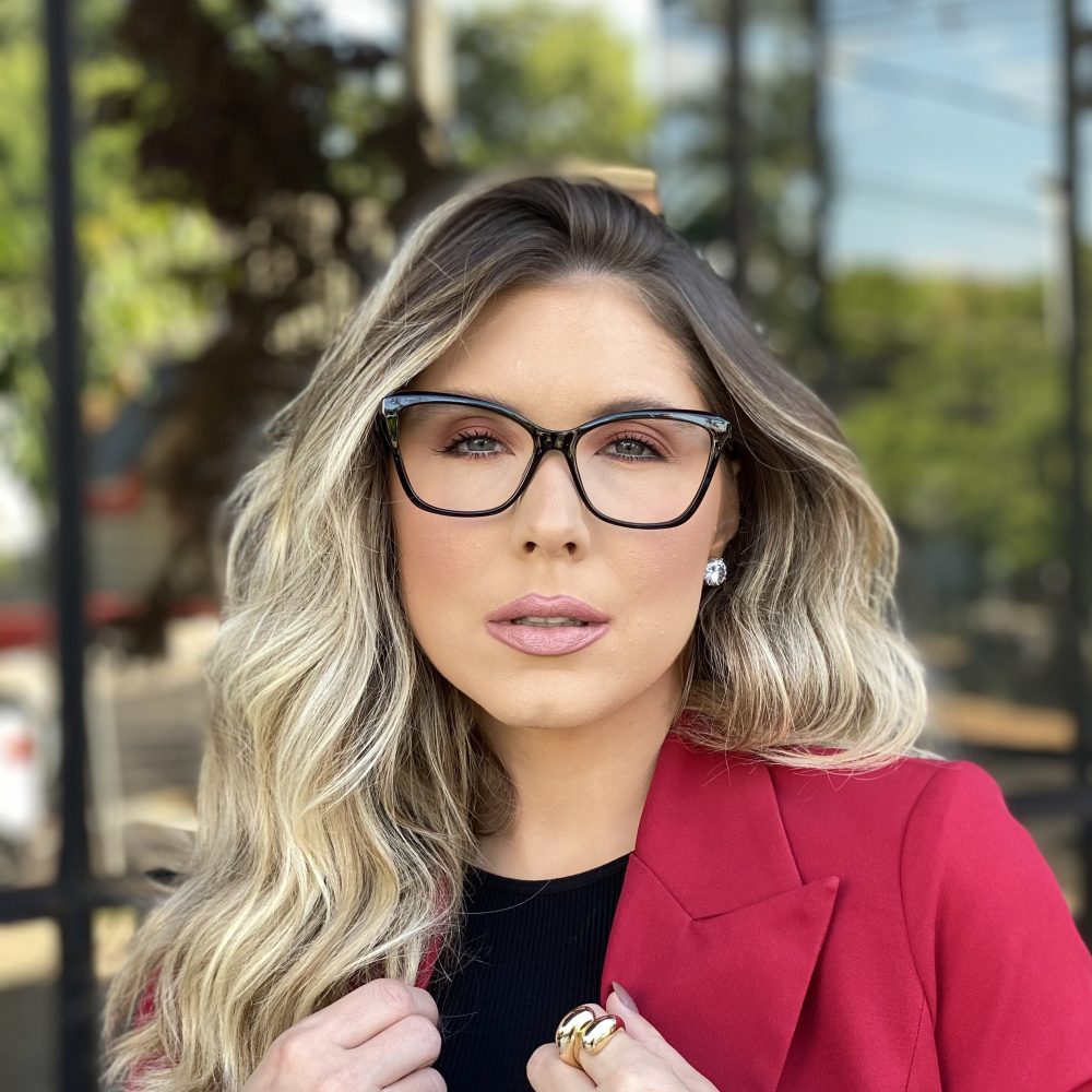 Óculos de Grau Gatinho Preto 296 com Lentes Anti-blue