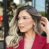 oticagriss oculos de grau gatinho transparente 297 com lentes anti blue 1