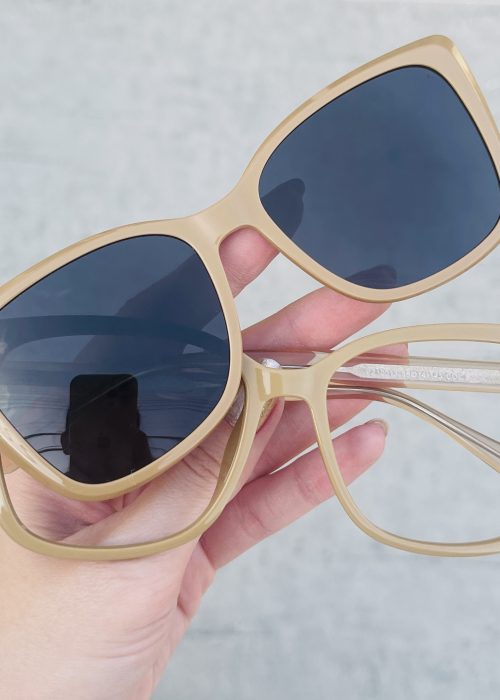 oticagriss oculos 2 em 1 clip on redondo grafite 263 37