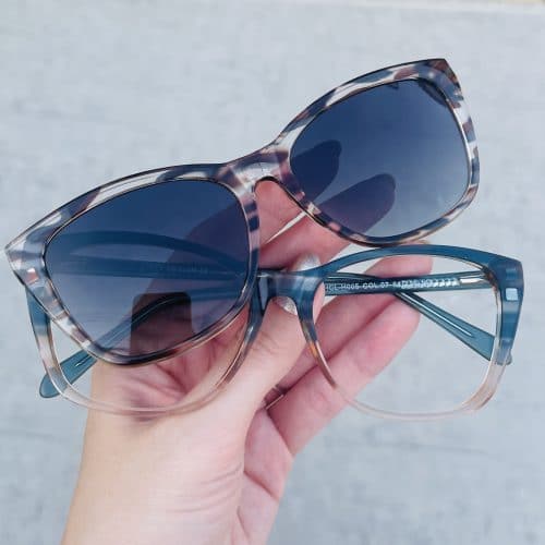 oticagriss oculos 2 em 1 clip on redondo grafite 263 4