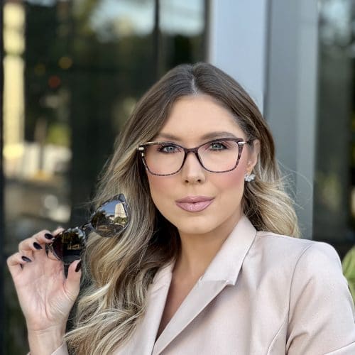 oticagriss oculos clip on 2 em 1 gatinho cinza transparente 305