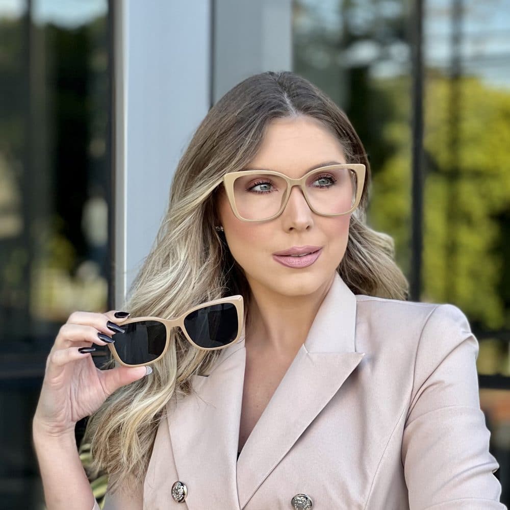 oticagriss oculos clip on 2 em 1 gatinho nude 306 oticagriss oculos clip on 2 em 1 gatinho nude 306