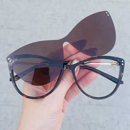 oticagriss oculos clip on 2 em 1 gatinho tartaruga 308 2