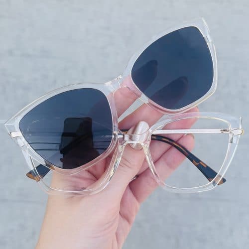 oticagriss oculos clip on 2 em 1 gatinho transparente 304 1