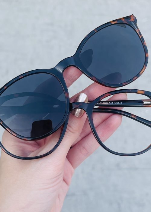 oticagriss oculos clip on 2 em 1 gatinho transparente 308 14