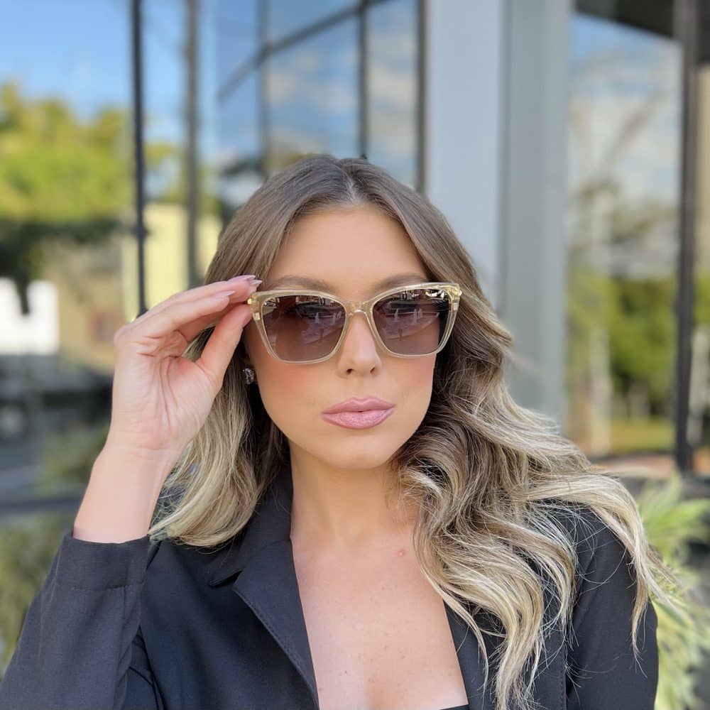 oticagriss oculos clip on 2 em 1 gatinho champanhe 307 3