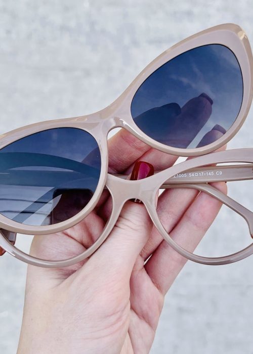 oticagriss oculos clip on 2 em 1 gatinho nude 259