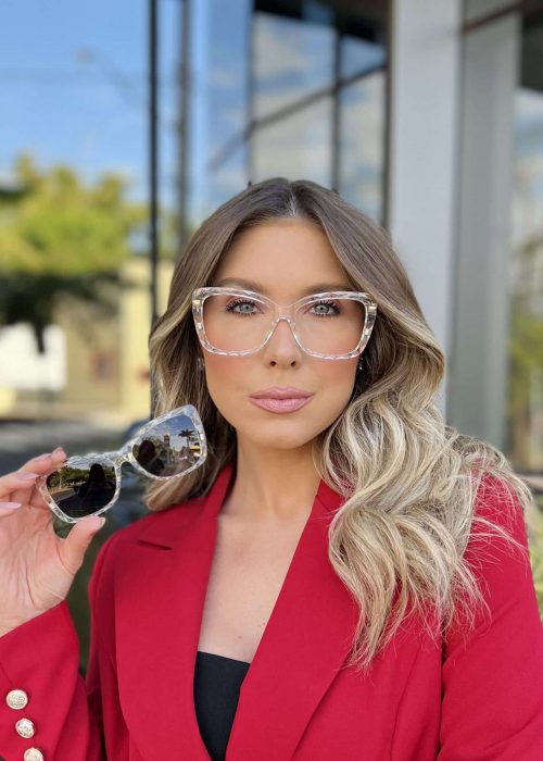 oticagriss oculos clip on 2 em 1 transparente 261