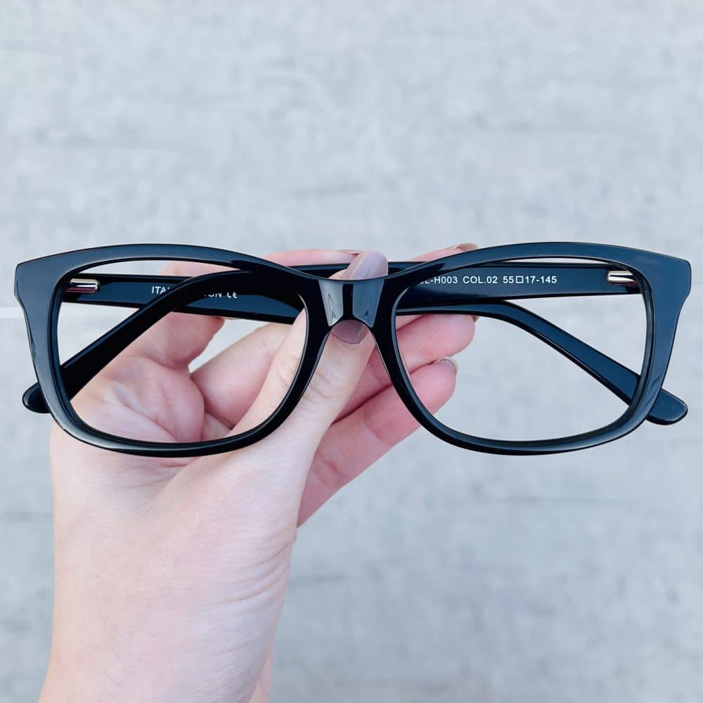 oticagriss oculos clip on 2 em 1 em acetato quadrado preto 323 6 Óculos Clip On 2 em 1 em Acetato Quadrado Preto 323 1