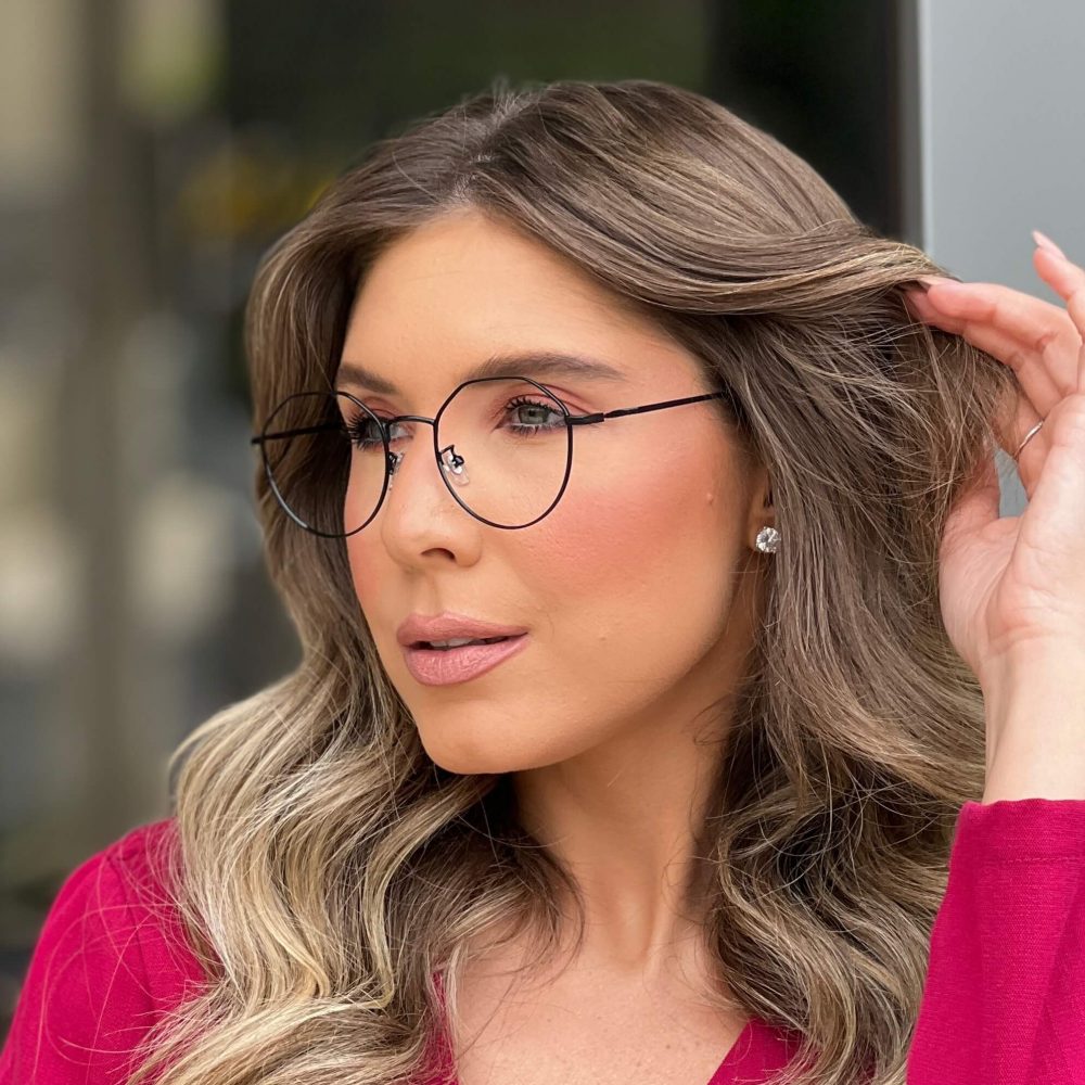 Óculos Clip On 2 em 1 Hexagonal Preto 319 8