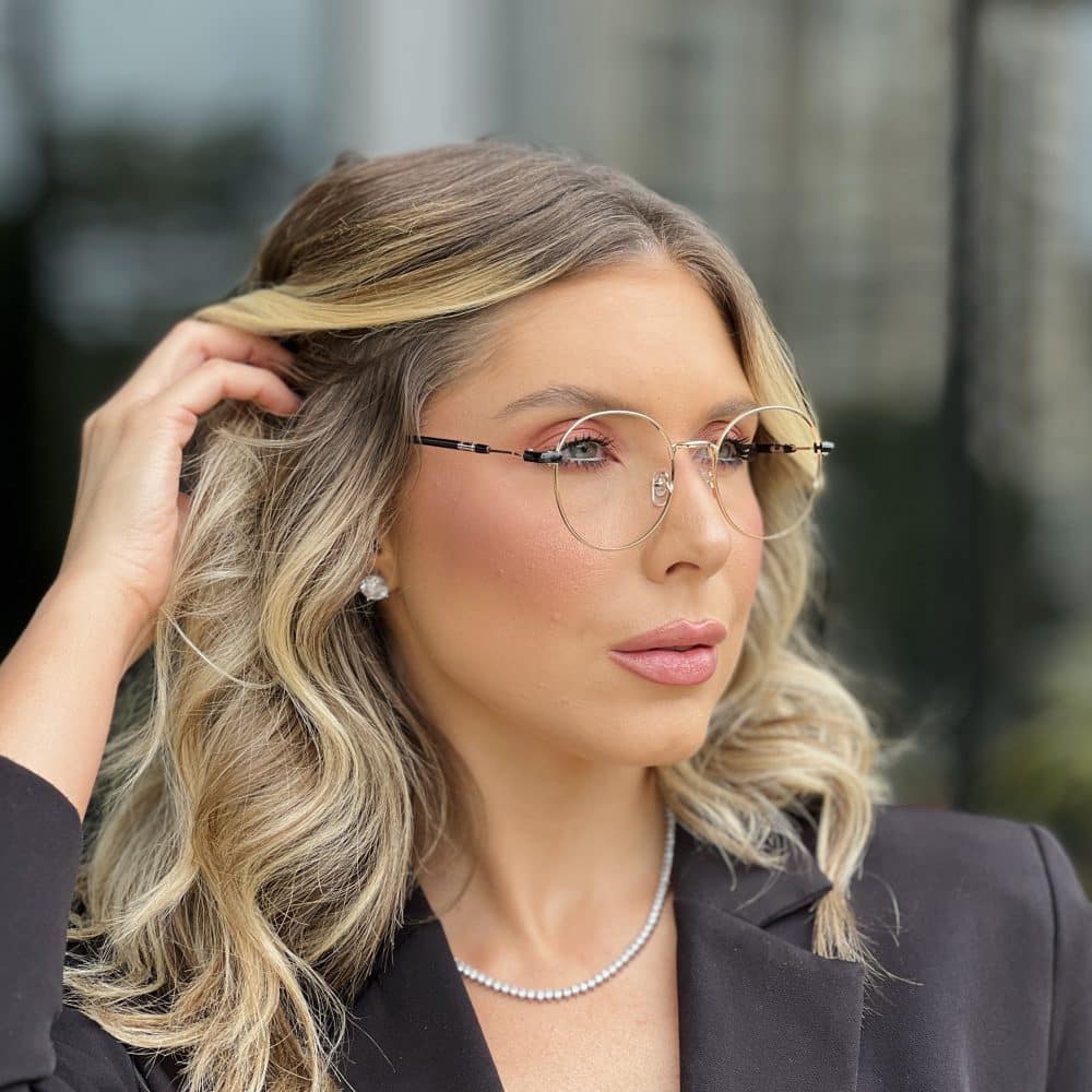 oticagriss oculos 2 em 1 clip on redondo dourado e preto 333 3 oticagriss oculos 2 em 1 clip on redondo dourado e preto 333 3