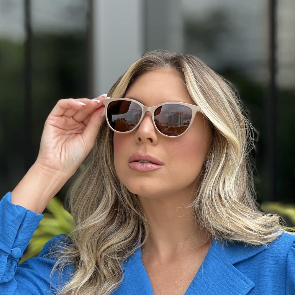 Óculos Clip On 2 em 1 Gatinho Nude 289 5