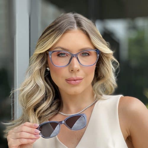 oticagriss oculos clip on 2 em 1 gatinho azul 346 3