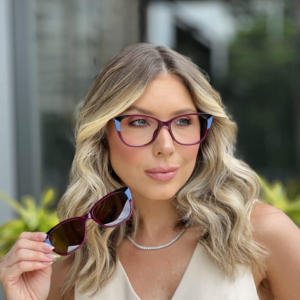 oticagriss oculos clip on 2 em 1 gatinho roxo 346 2 oticagriss oculos clip on 2 em 1 gatinho roxo 346 2
