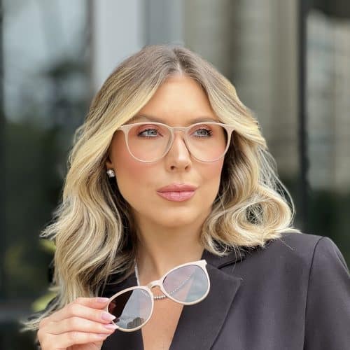 oticagriss oculos clip on 2 em 1 redondo nude 347 2