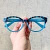oticagriss oculos de grau feminino redondo azul 344 oticagriss oculos de grau feminino redondo azul 344