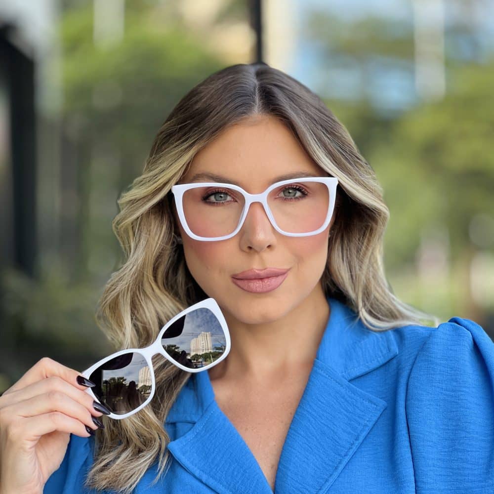 oticagriss oculos clip on 2 em 1 gatinho branco 357 2