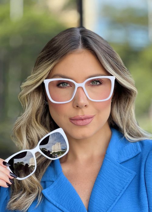 oticagriss oculos clip on 2 em 1 gatinho branco 357 2
