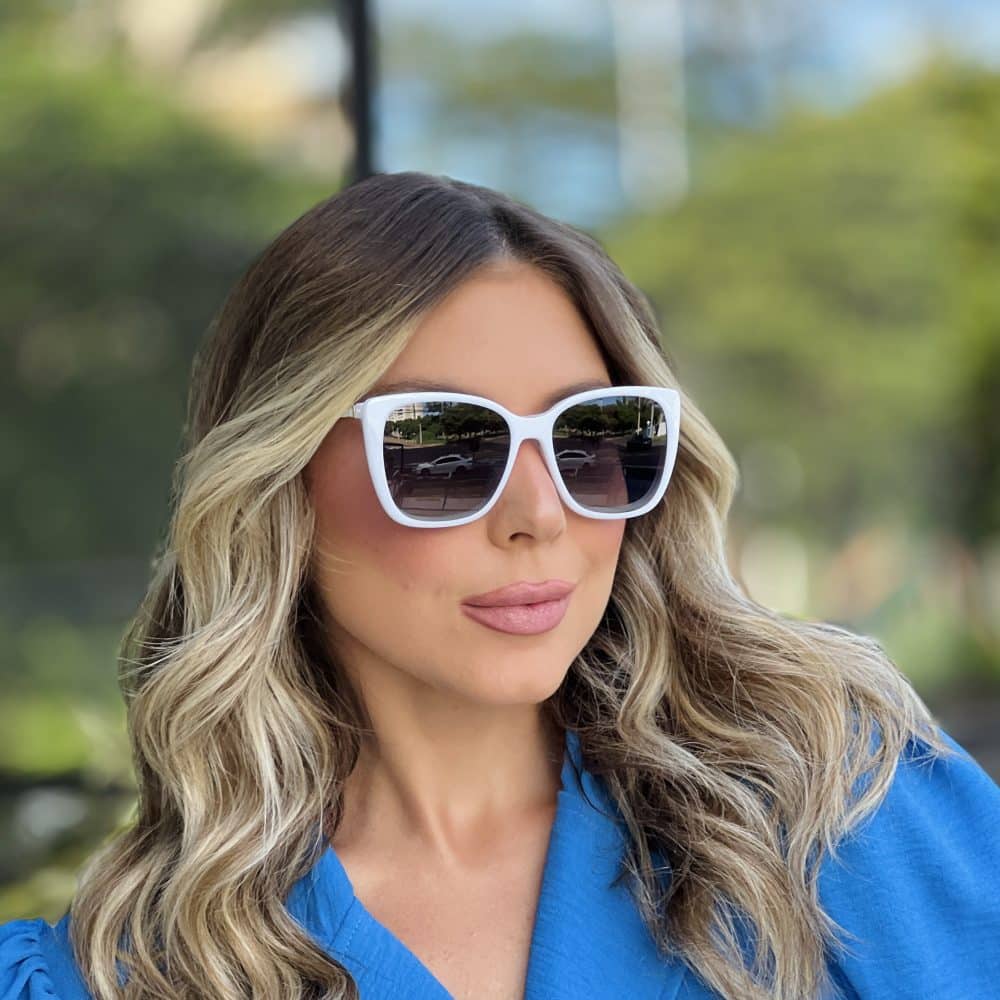 oticagriss oculos clip on 2 em 1 gatinho branco 357 7