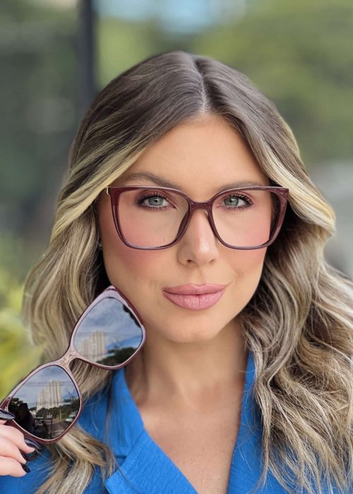 oticagriss oculos clip on 2 em 1 gatinho marsala 357