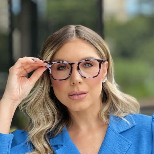 oticagriss oculos de grau quadrado preto com tartaruga 354
