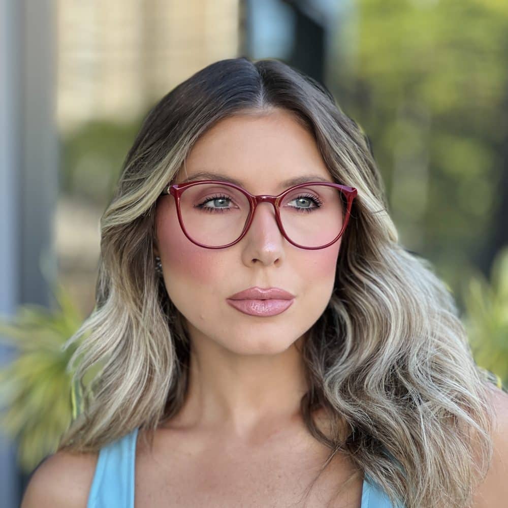 oticagriss oculos de grau feminino redondo marsala 361 2