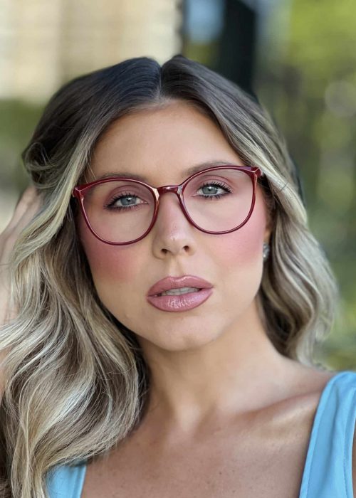 oticagriss oculos de grau feminino redondo marsala 361