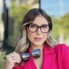 oticagriss oculos clip on 2 em 1 gatinho em acetato preto 317