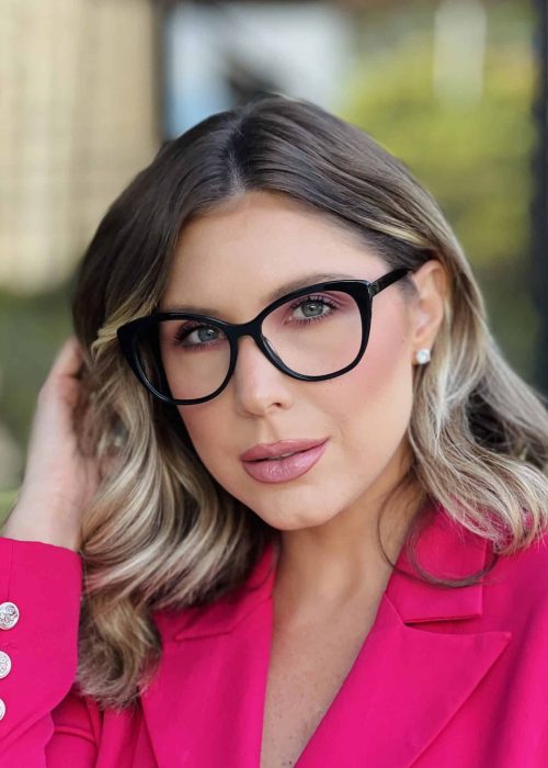 oticagriss oculos clip on 2 em 1 gatinho em acetato preto 317 2
