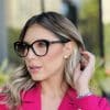oticagriss oculos clip on 2 em 1 gatinho em acetato preto 317 3