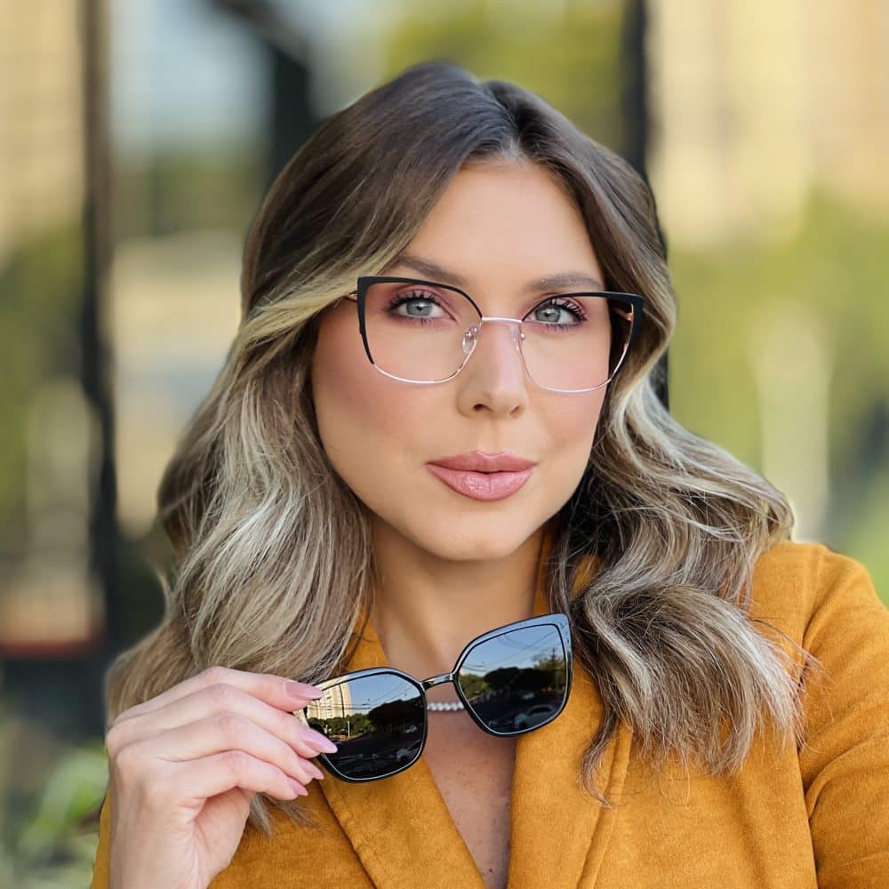 oticagriss oculos clip on 2 em 1 gatinho preto 364 oticagriss oculos clip on 2 em 1 gatinho preto 364