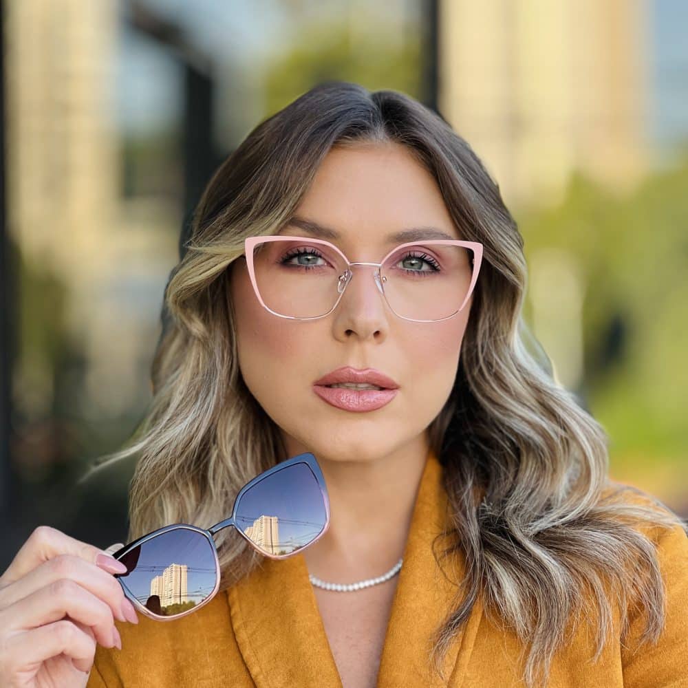 oticagriss oculos clip on 2 em 1 gatinho rosa 364 oticagriss oculos clip on 2 em 1 gatinho rosa 364