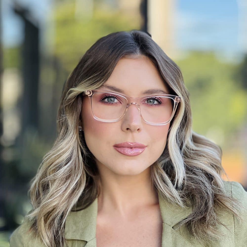 oticagriss oculos de grau feminino gatinho champanhe 355