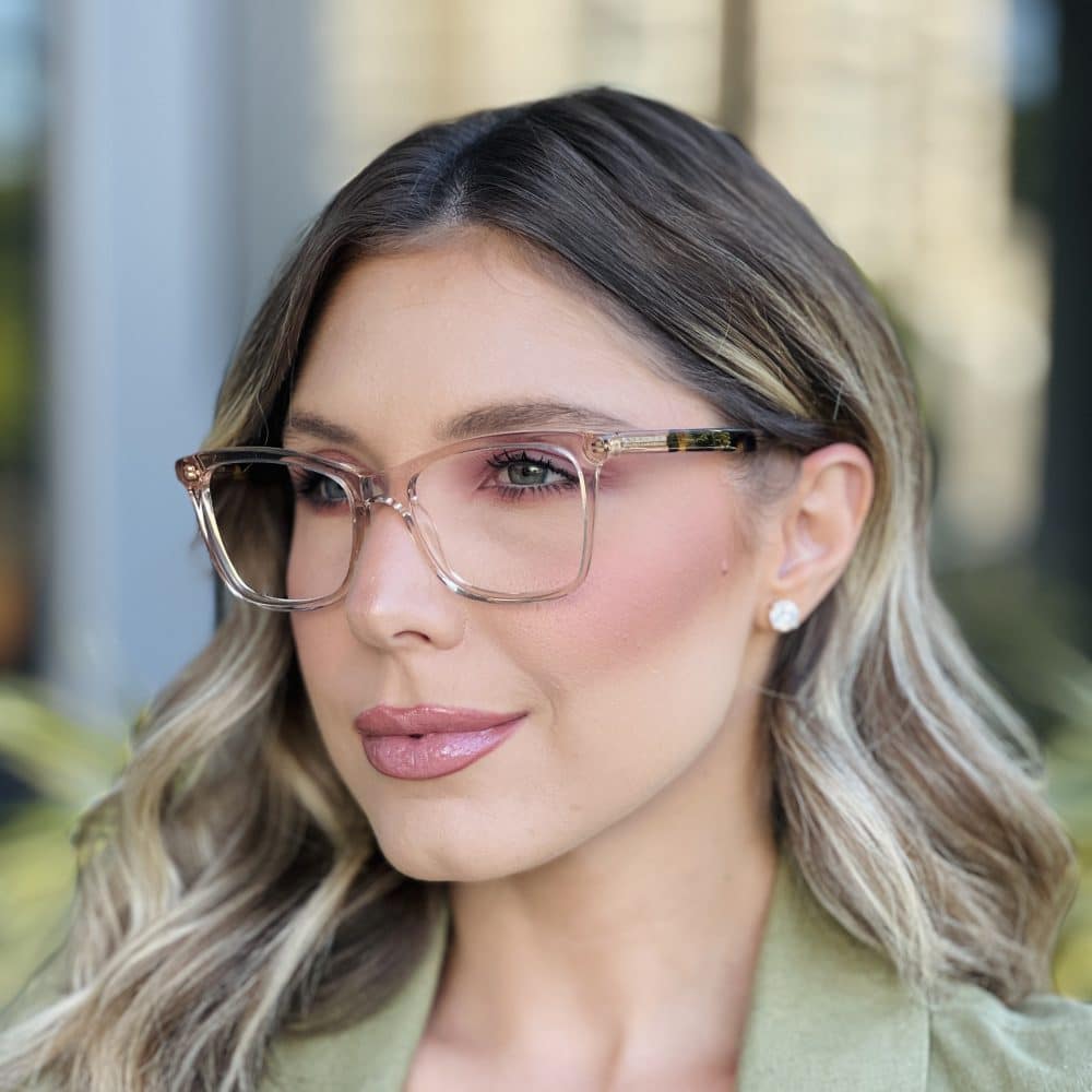 oticagriss oculos de grau feminino gatinho champanhe 355 2