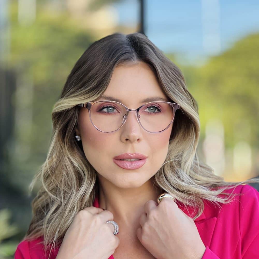 oticagriss oculos de grau feminino gatinho rose 365 oticagriss oculos de grau feminino gatinho rose 365