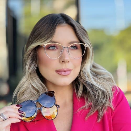 oticagriss oculos feminino 3 em 1 clip on gatinho tartaruga 210 1