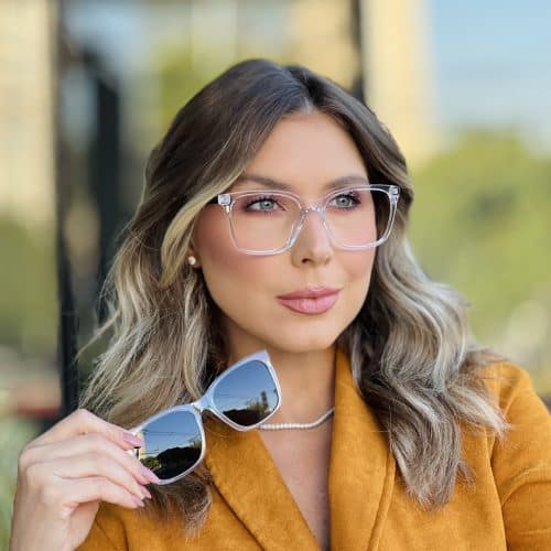 oticagriss oculos clip on 2 em 1 gatinho transparente 369 1