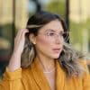 oticagriss oculos de grau feminino gatinho rosa 381