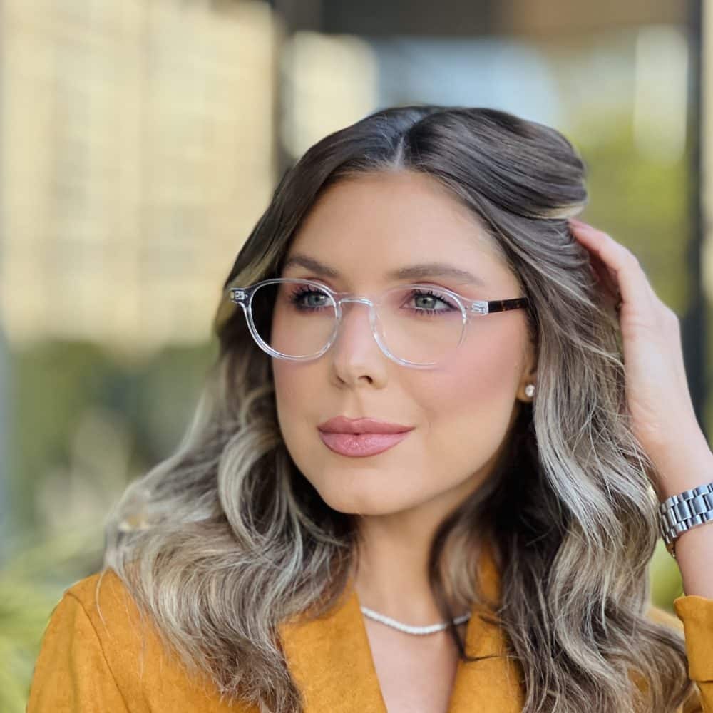 oticagriss oculos de grau feminino redondo transparente 373 1