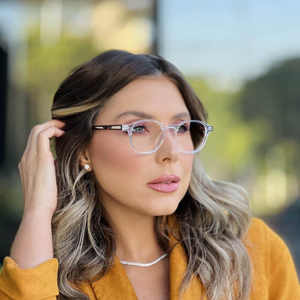 oticagriss oculos de grau feminino redondo transparente 373 3