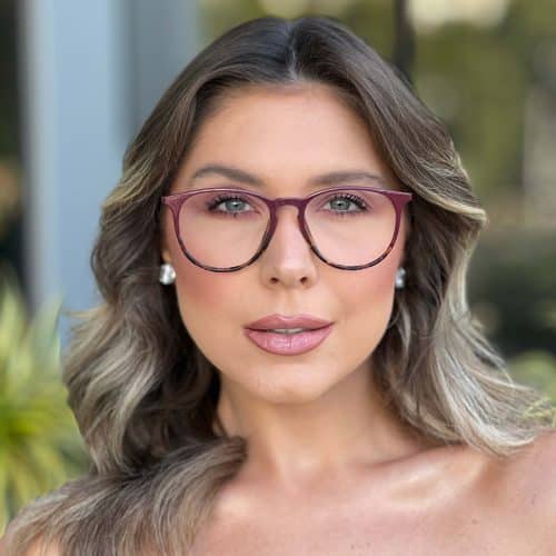oticagriss oculos 3 em 1 clip on feminino redondo marsala e tartaruga 383 4